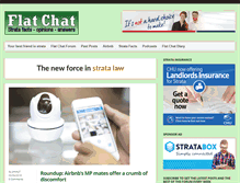 Tablet Screenshot of flat-chat.com.au